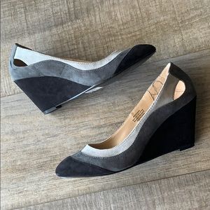 Colorblock Wedge Heels Size 8 1/2 M